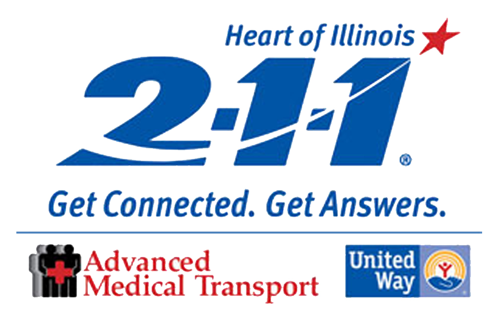 Heart of Illinois 2-1-1 logo